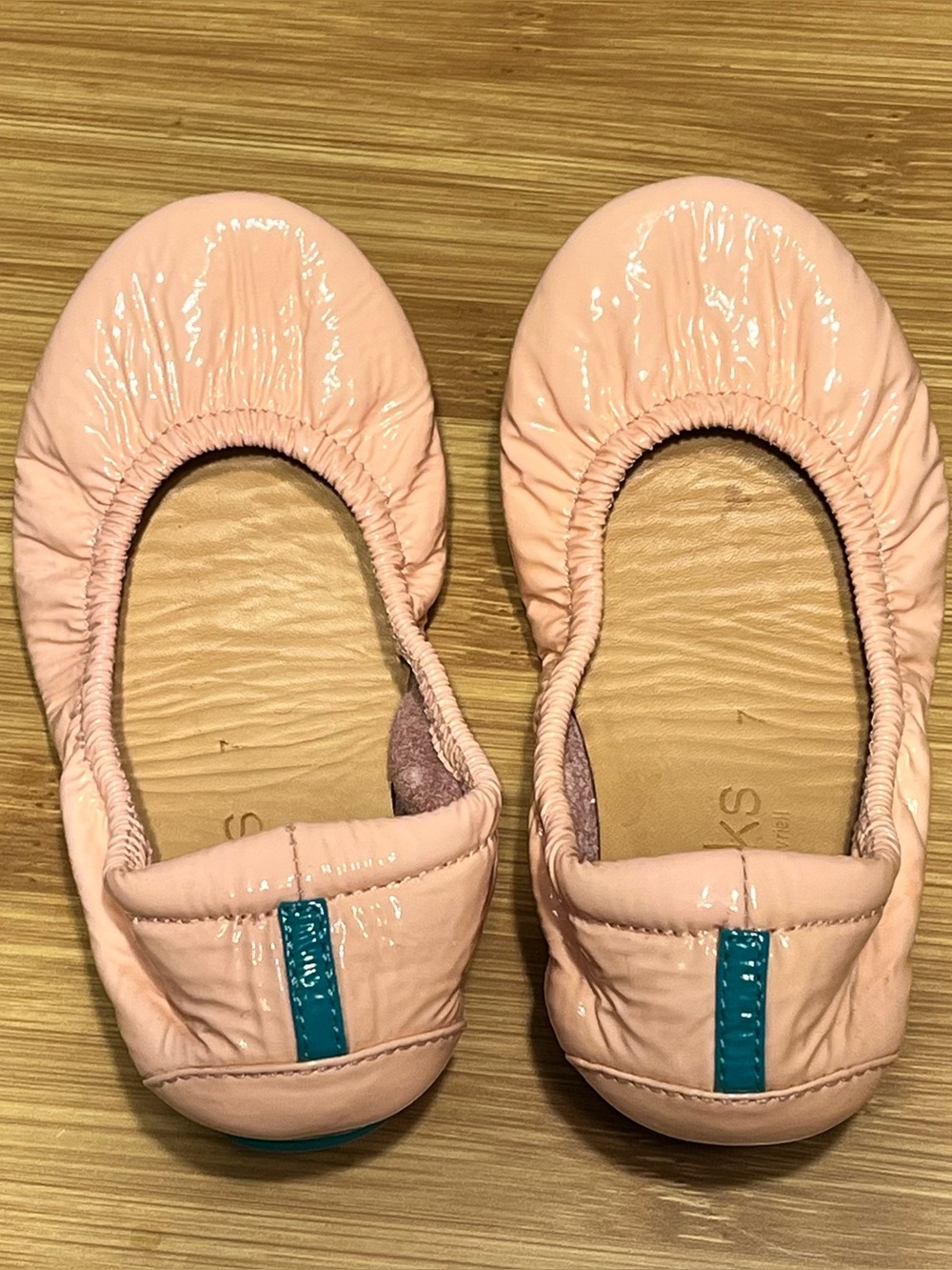Tieks Girls Little Miss Tieks Cotton Candy Size 7 Toddler Leather Ballet Flats